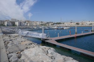 new marina pontoons with very few boats