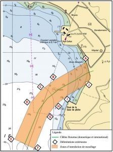 Chart of the entrance into Taiohae Bay