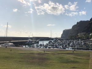 A view of yachts in Caleta Marina