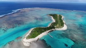 Aerial view Mystery Island, off Aneityum(Anatom)