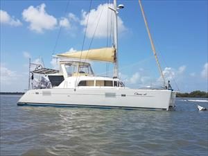 picture of a catamaran on the water